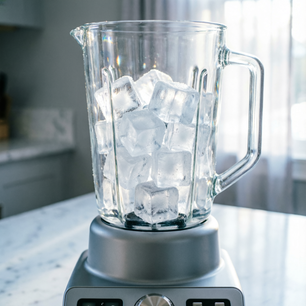 freezer frost in blender