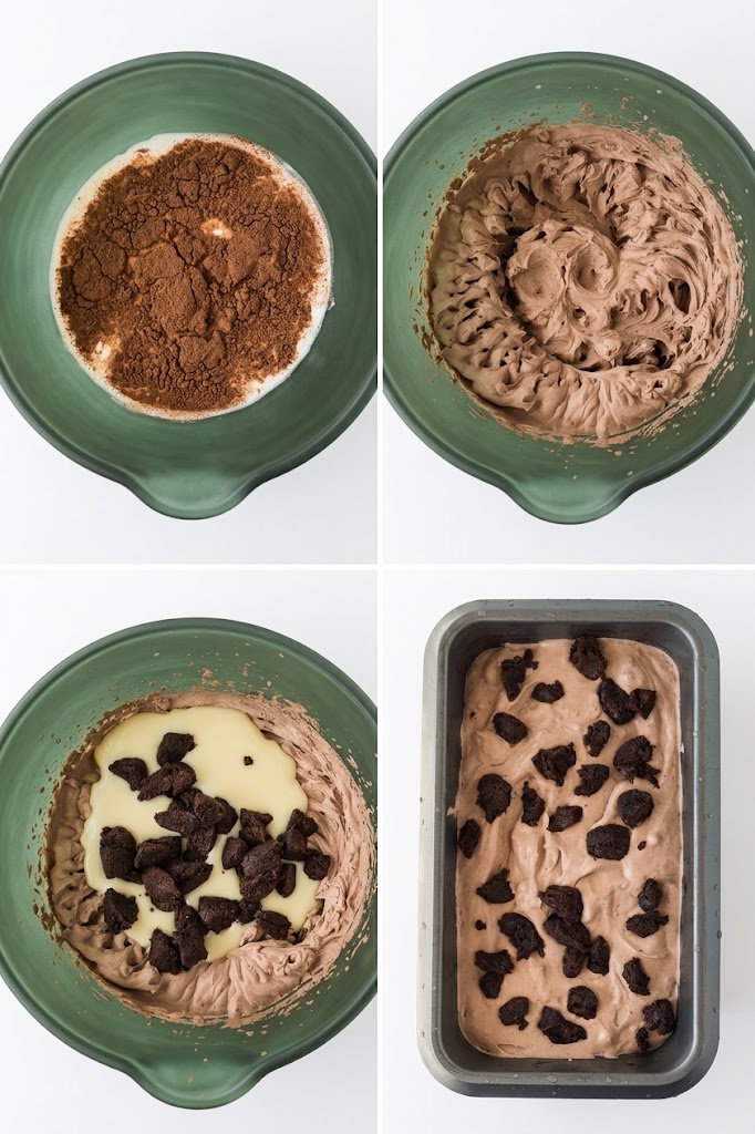 grid how to mu brownie ice cream